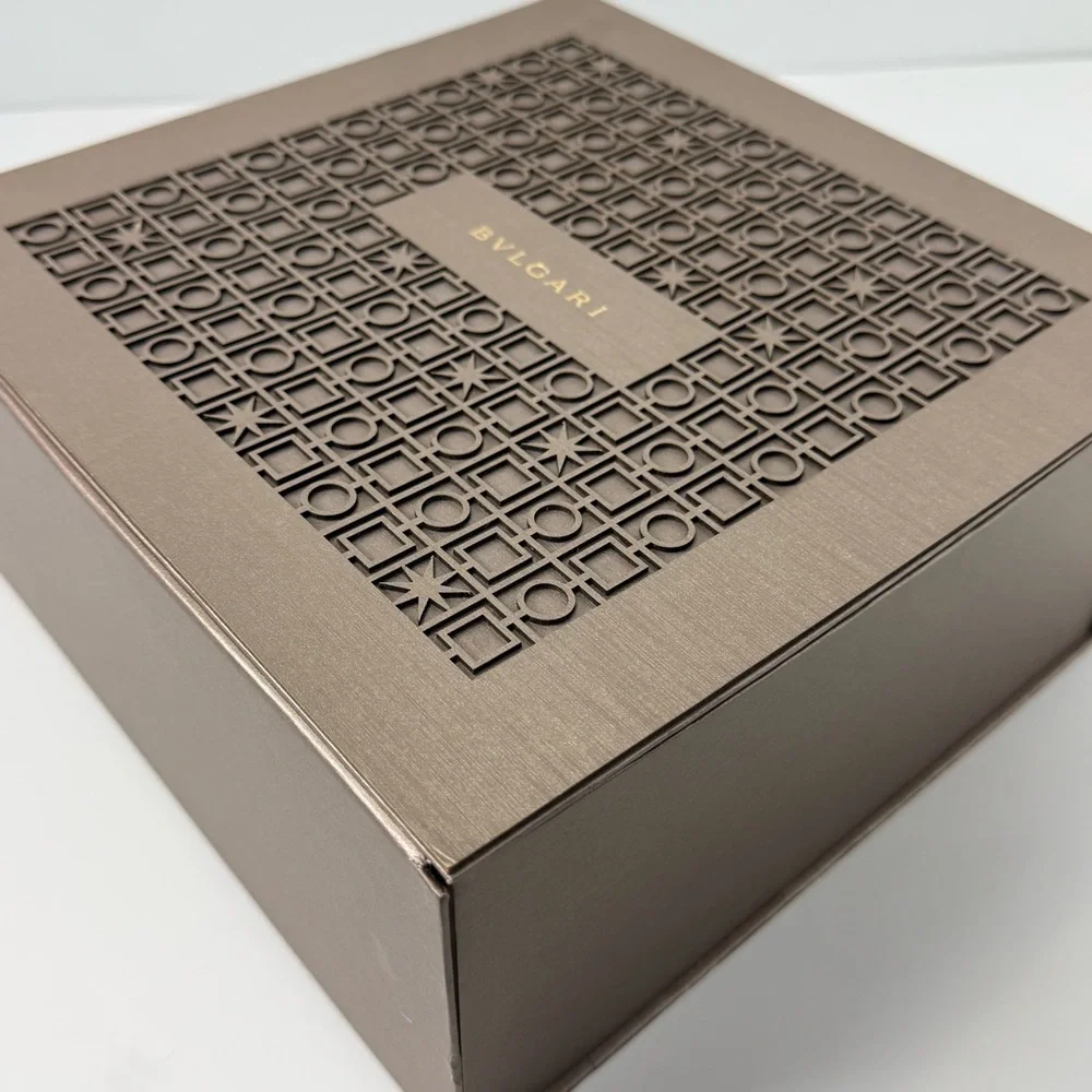 Beautiful Bvlgari Metallic Bronze Closet Storage or Gift Box - Picture 2 of 13